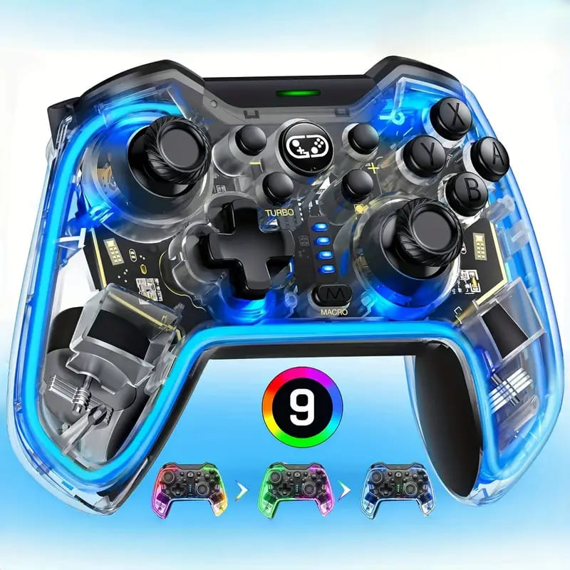 RGB Wireless Switch Controller with 6-Axis Gyro